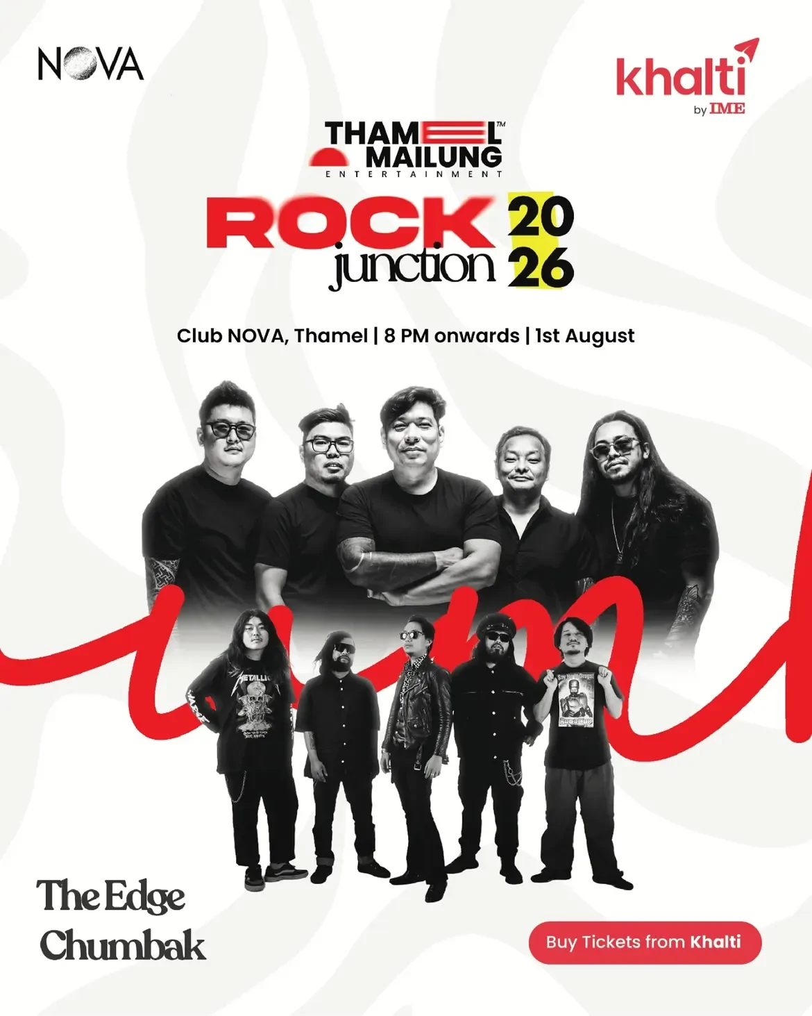 The Edge Band and Chumbak Rock Junction event poster